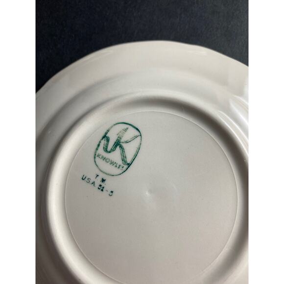 Set of 5 Edwin Knowles Winslow Bread/Dessert Plates | Vintage 1950s Cottagecore - Picture 8 of 10